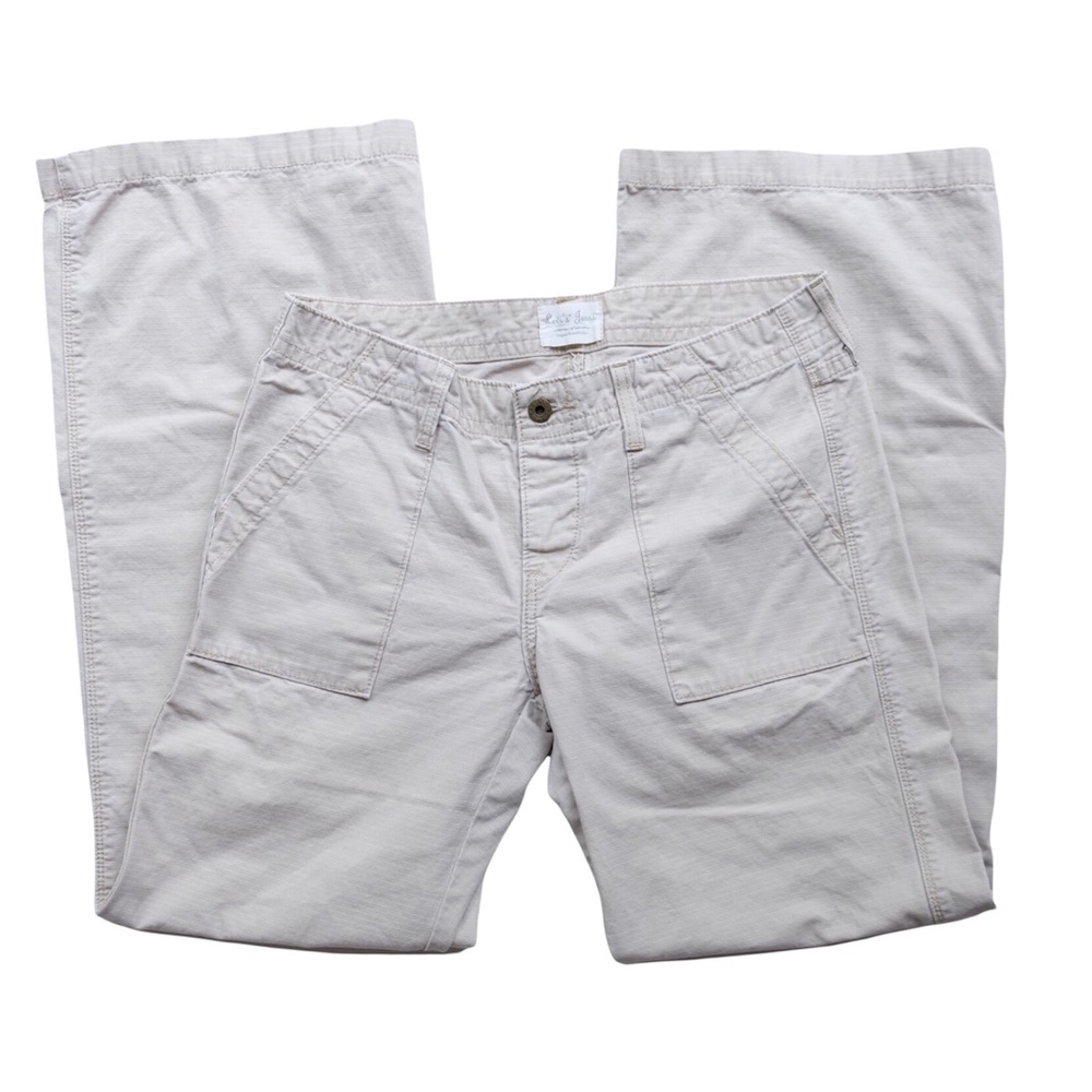 Levi's Jeans Off White Bootcut Leg Casual Denim Pants Comfortable Jeans EUC 10M